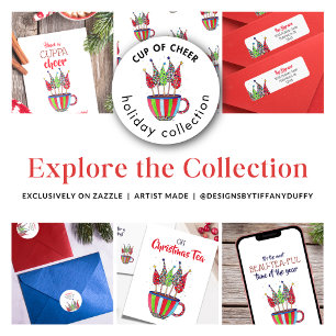 Sticker Rond Disco Christmas Trees Adresse de retour