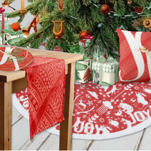 Sticker Rectangulaire Vintage Red Berry Winter Greens