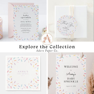 Invitation Bébé saupoudré par courrier