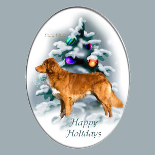 Cartes Pour Fêtes Annuelles Cadeaux de tintement de Noël de chien d'arrêt de