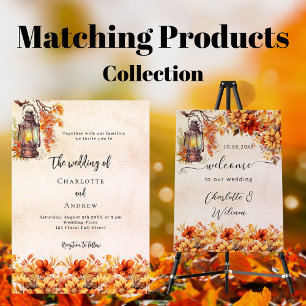 Prospectus 11,4 Cm X 14,2 Cm Faire-part de mariage à budget floral de la chute 