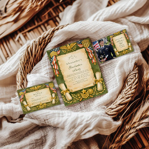 Cartons Réponse Fête de remise des diplômes patriotique militaire