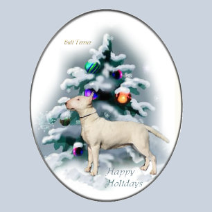 Cartes Pour Fêtes Annuelles Cadeaux de Noël Bull Terrier