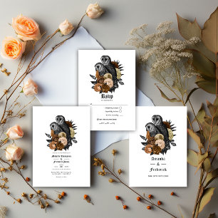 Programme Chouette florale d'Ambre Mariage gothique