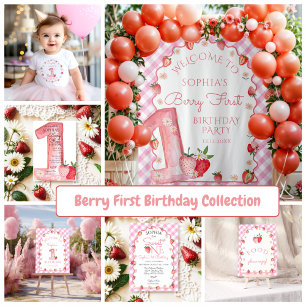 T-shirt Pour Bébé Berry fraise Premier anniversaire bébé