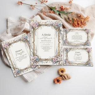 Carte D'accompagnement Un Petit Raffle Fleur sauvage Diapper