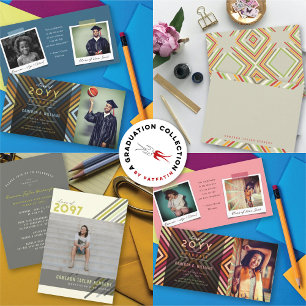 Carte De Remerciements Diamètre géométrique Grilles Modes Modernes Gradua