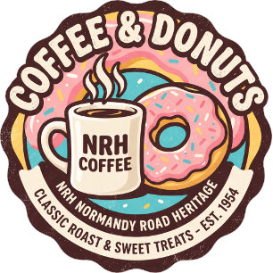 Horloge murale NRH Coffee & Donuts Vintage Diner 1