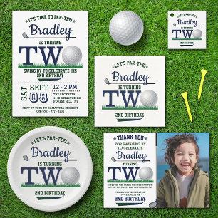 Serviette En Papier Golf PAR-TEE 2e anniversaire