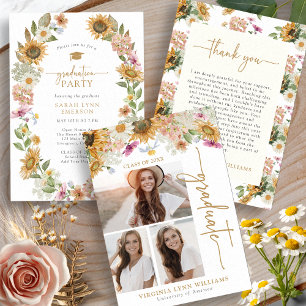 Carte D'accompagnement Conseil d'obtention du diplôme de tournesol