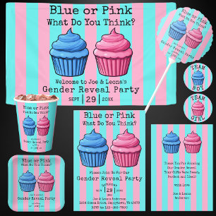 Invitation Blue Rose, Que Pensez-Vous Cupcake Genre Révéler