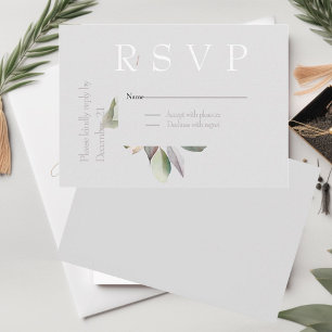 Invitation Feuilles simples d'eucalyptus