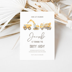 T-shirt Pour Les Tous Petits Deux et Diggin' It Construction Anniversaire T-shi