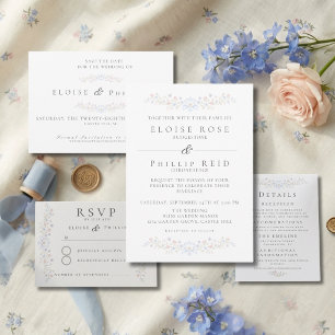 Invitation Fête de fiançailles élégante et vintage sur le thè