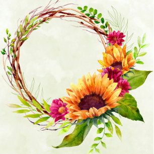 Sunflowers Pink Bridesmaitres Luncheon Invitations