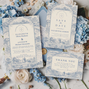 Save The Date Mariage élégant dans un manoir à la campagne