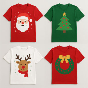 T-shirt Équipe de Noël Souvenirs de Fêtes