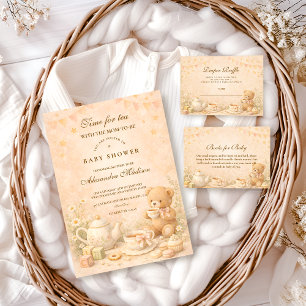 Serviette En Papier Baby Shower Thé Vintage Après-midi