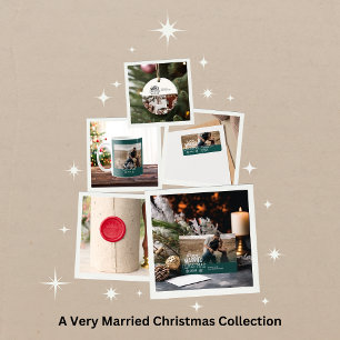 Sticker Rond Photo Bold Un Noël Très Marié