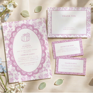 Faire-Part de Naissance Petite Citrouille Rose Toi