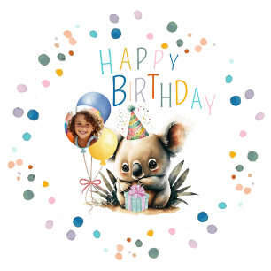 Assiettes En Carton Plaques de papier Koala Birthday