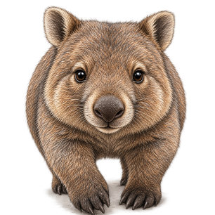 Dessous De Verre En Grès   G Jour Wombat Fête sur le thème de la faune aust