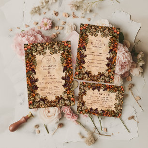 Invitation Mariage de verger d'automne