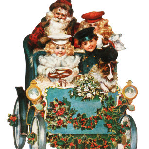 Carte Postale Custom Happy Holidays Chic Rustic Vintage Ephemera