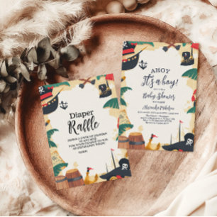 Invitation Navire pirate nautique Ahoy C'est un Baby shower g