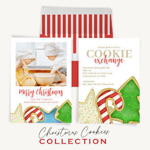 Magnet Flexible Aquarelle de Noël Cute Cookies 1 Photo Holiday