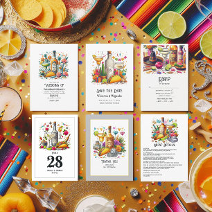 Carte D'accompagnement Taco & Tequila Mexican Fiesta Détails sur l'invité