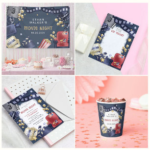 Banderoles Cinéma Nuit Théâtre Anniversaire Bienvenue