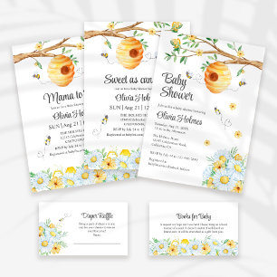 Invitation Jolie abeille au miel et Baby shower de Chamomille