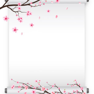 Invitation Tout En Un Mariage japonais Soll Cherry Blossom