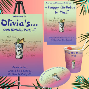 Serviette En Papier Blue Tahoe fête d'anniversaire