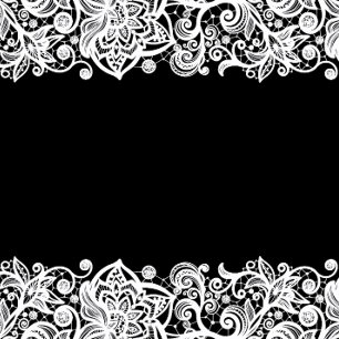 Dentelle blanche sur Faire-part de mariage arrière