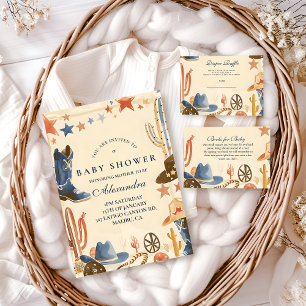 Serviette En Papier Baby Shower Occidental Neutre de Cow-Boy