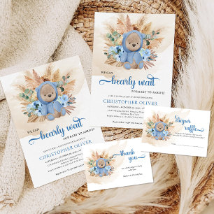 Serviette En Papier Tropical ours en peluche pampas herbe Baby shower 