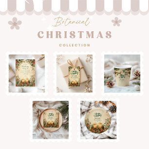 Cartes Pour Fêtes Annuelles Noël Rustique à la bougie Pinecone