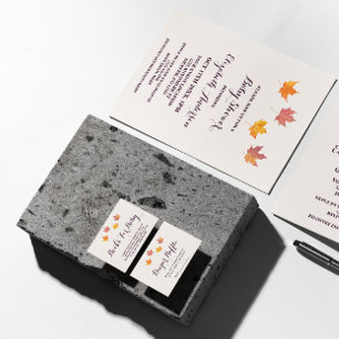 Invitation Baby shower d'automne Maple Feuille