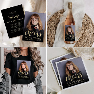 Serviette En Papier Soirée de 40e anniversaire