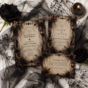 Save The Date Mariage Bohème Gothique