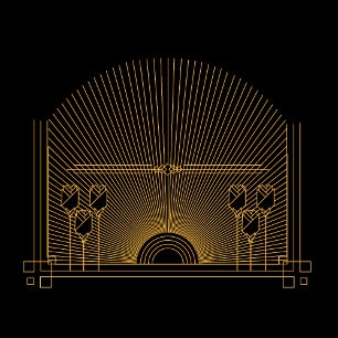 Save The Date Mariage classique Art déco élégant