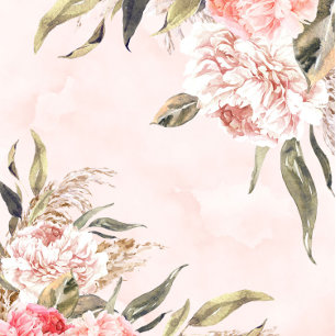 Invitations de Wedding showers neutres Boho Pink P