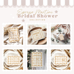 Carte D'accompagnement Espresso Martini L'amour brasse la recette nuptial