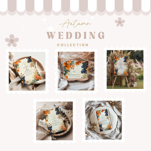 Invitation Mariage de automne de vignoble rustique