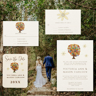 Enchanted Forest Side Branch Wedding Invitations