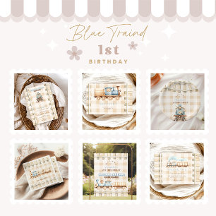 Invitation Train Choo Choo 1er anniversaire