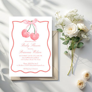 Serviette En Papier Baby shower coquette rose cerise