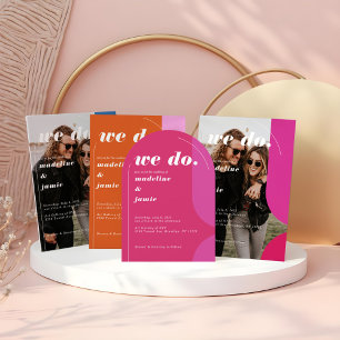 Sticker Rond Mariage minimum Bold Date Enregistrer la date Mage